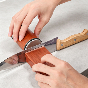 Juego de afiladores de <span class=keywords><strong>cuchillos</strong></span> giratorios, <span class=keywords><strong>piedra</strong></span> de <span class=keywords><strong>afilar</strong></span> rodante con mango de madera y guía de ángulo fijo <span class=keywords><strong>para</strong></span> <span class=keywords><strong>cuchillos</strong></span> de cocina - Product Image 3