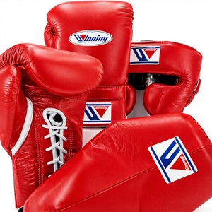 Ensemble de gants de boxe personnalisés en cuir orange avec protège-tête et protège-gland respirants pour adultes - Product Image 2
