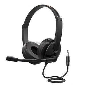Simple 3.5mm Jack Filaire Musique Ordinateur Portable <span class=keywords><strong>Casque</strong></span> <span class=keywords><strong>PC</strong></span> Centre D'appel <span class=keywords><strong>Casque</strong></span> D'ordinateur avec Micro pour Téléphone Mobile Centre D'appel - Product Image 2