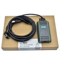 AMSAMOTION 6GK1571-0BA00-0AA0 Cable de Programación USB-MPI para Siemens S7-200/300/400 PLC MPI PPI DP Adaptador USB para PC