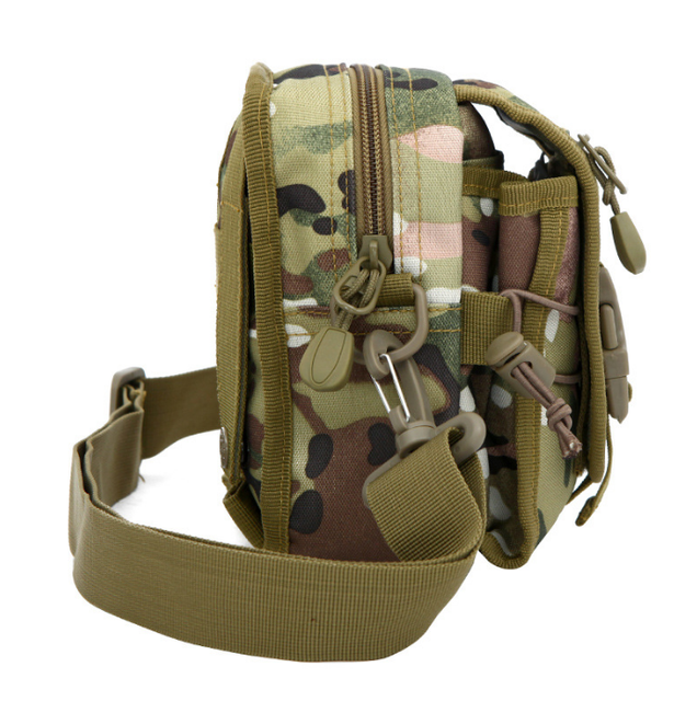 CB14 Tactical Molle Cell Phone Bag with Shoulder Strap with Molle Straps Outdoor Camping and Sports Attached on Mini Bags