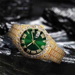Relojes Mecánicos de Oro con Diamantes para Hombre, Relojes con Diamantes que Pasan la Prueba del Diamante, Reloj de Cuarzo Moissanite Hip Hop con Doble Movimiento - Product Image 6