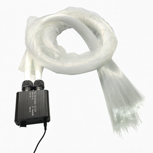 Kit Fibra Ottica 16W a Doppia Testa RGBW Effetto Scintillio con Telecomando RF e APP per Tetto Auto, Soffitto Casa e Sala <span class=keywords><strong>Cinema</strong></span> - Product Image 1