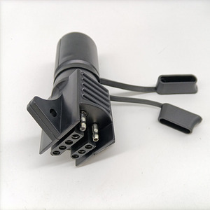 Adaptor Plug Trailer 7 Pin Pisau Datar Ke 4 dan 5 Putaran Konektor Trailer Adapter 7 Cara Ke 4 Cara 5 Cara 2-In-1 Pisau Datar - Product Image 3