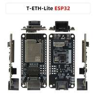 Carte de développement LILYGO T-ETH-Lite ESP32 partiellement équipée avec module Ethernet, fonction carte TF, bouclier POE, RTOS embarqué