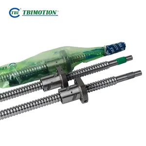 Gran oferta, husillo de bolas de movimiento TBI Original SFU1605, husillo de bolas C7 enrollado con extremo mecanizado para piezas CNC