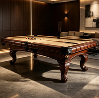 Nouvelle table de billard professionnelle de luxe moderne et personnalisée de haute qualité avec coussinets, 9ft, 8ft, 7ft, en ardoise, en cuir, en bois massif