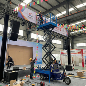 Meja Angkat Gunting Leepa untuk Truk, Kapasitas Beban 500kg, Tenaga Listrik, Rel Ganda 12V untuk Konstruksi dan Pembersihan Jendela - Product Image 5