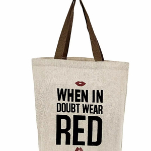 Top Tendance Dernière Conception 100% Jute Hessian Sacs À Provisions personnalisable Hessian coton fourre-tout 100% coton biologique sac fourre-tout - Product Image 1