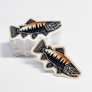 Custom Waterproof Individual Die Cut Promotion Gift Promotion Car Water Bottle Laptop Sticker Decal - Product Image 2