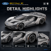 Coche de Derrape RC Ford a Escala 1:24 de Alta Velocidad, Control Remoto de 2.4 GHz, Luces LED, Neumáticos de Derrape para Diversión en Interiores y Exteriores, Regalo para Niños
