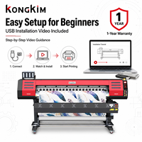 Impresora Eco Solvente de Alta Precisión Kongkim 1.3m Dual I3200 para Vinilos y Señalización