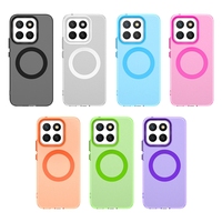 Coque de téléphone portable magnétique transparente mate et colorée pour Honor X8C 4G Magic 7 Lite Pura 70 Pro