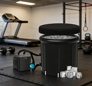 Outdoor Portable <b>Inflatable</b> Ice <b>Bath</b> Tub Full Set With Low Noise Water Chiller Filtration System Home Villa Backyard Cold Plunge - Product Image 1
