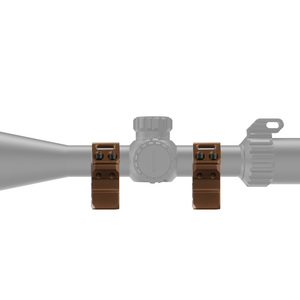 Anneaux de montage en aluminium BANGBANG pour tube de 1 pouce, hauteur centrale de 1,0 pouce avec vis double rangée (marron) - Product Image 4