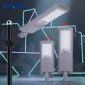 <span class=keywords><strong>BEWAY</strong></span> - Farola LED Solar para Exteriores de Aluminio y PC, Precio de Fábrica, IP65, SMD, 100 W, 200 W, Control Remoto, Garantía de 2 Años - Product Image 1