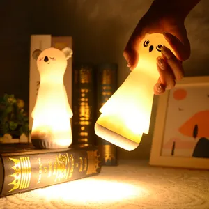 منتج جديد للأطفال حيوان لطيف 2 في 1 مصباح يدوي ليلي قابل لإعادة الشحن مصباح يدوي صغير محمول بإضاءة LED هدايا للأطفال
