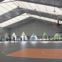 Carpa Deportiva para Exteriores con Estructura de Aluminio para Cancha de Baloncesto, Tenis, Fútbol, Impermeable y Resistente a la Intemperie