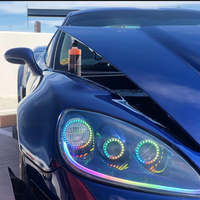 Hot RGB Coloré Changeant Chasing Round Halo Anneaux Haute Qualité Voiture Angel Eyes Lumières pour E36 E39 E46