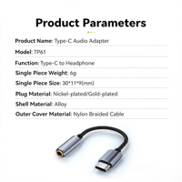 Adaptador de Audio USB C a 3.5mm de Alta Fidelidad (Hi-Fi) con Chip Zhongke 136T, Conversor Tipo C a Conector de Auriculares para iPhone 16, Samsung, iPad Pro y Aux