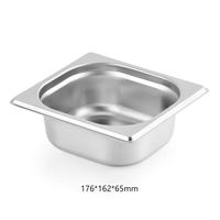 Liyunda 1/6 Europäische Gastronorm GN-Behälter aus Edelstahl 201/304, OEM-Dicke, GN-Behälter für Speisewärmer in Gewerbebetrieben