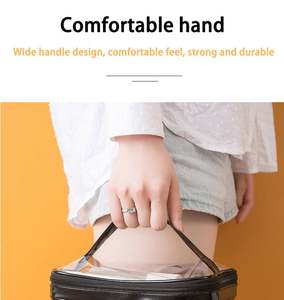 Sac de maquillage transparent pour femme, grande capacité, sac de toilette imperméable pour voyage, sac de rangement pour cosmétiques, pour célébrités d'Internet - Product Image 6