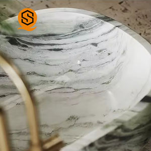 Shinestone Usine Naturel Poli Jade Vert Tablier En <span class=keywords><strong>Pierre</strong></span> Artificielle pour Hôtel Salles De Bains Trempage Douche <span class=keywords><strong>Baignoire</strong></span> Whirlpool - Product Image 4