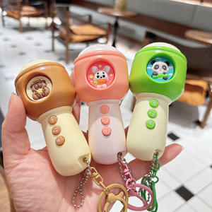 Nuevo Micrófono Musical Infantil, Máquina de Karaoke, Llavero Divertido, Juguete de Grabación Antiestrés, Colgante de Plástico con Diseño de Animal de Dibujos Animados - Product Image 2