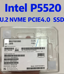SSD Intel D7 P5520 3.84TB U.2 PCIe 4.0 X4 NVMe 2.5'' Solid State Drive SSDPF2KX038T1N1 Server SSD Baru - Product Image 1