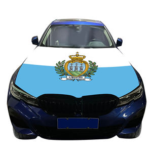Venta al por mayor 120x150cm <span class=keywords><strong>San</strong></span> Marino Car Hood Covers Bandera Asequible Resistente al desgaste y Durable Car Engine Hood Cover - Product Image 5