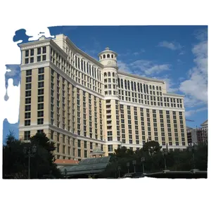 Kotak Proyek Show belagio Casino & Hotel, dekorasi Interior dan eksterior ubin granit lembaran marmer Las Vegas
