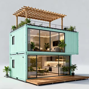 <span class=keywords><strong>Maison</strong></span> modulaire préfabriquée en conteneur à deux étages et véranda, style 'Network Celebrity', pour rue commerciale B&amp - Product Image 3