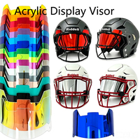 Masque facial de football en acrylique pleine grandeur Masque pour les yeux à utiliser uniquement Visières de football américain pour le type d'affichage de collection