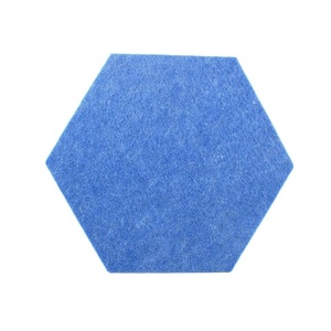 Panel de pared Hexagonal 3D Panel acústico personalizado Panel de tela acústica de poliéster 100% para decoración de cine - Product Image 2