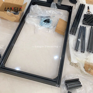 Simulador de Carreras, Cabina de Simulación de Conducción de Autos, Cabina de Aluminio Plateada, Configuración Básica Asequible, Cabina Económica para Gamers - Product Image 3