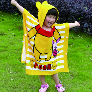 Personalizado personalizado Impresión digital 100% algodón bebé niños <span class=keywords><strong>playa</strong></span> <span class=keywords><strong>toalla</strong></span> con capucha - Product Image 3