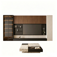 Meuble TV mural pour petits espaces, console murale pour salon, meuble de rangement multifonctionnel pour divertissement