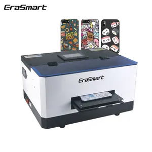 Erasmart เครื่องพิมพ์ยูวีแบบแท่น A5เครื่องพิมพ์ UV เครื่องพิมพ์ยูวีหัวพิมพ์ L800ขวดอะคริลิคเคสโทรศัพท์เครื่องพิมพ์อิงค์เจ็ทเครื่องพิมพ์ยูวี