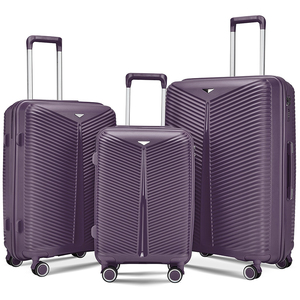 <span class=keywords><strong>Lot</strong></span> <span class=keywords><strong>de</strong></span> 3 valises <span class=keywords><strong>de</strong></span> voyage à roulettes silencieuses (20, 24, 28 pouces) avec compartiments intérieurs superposés pour longs trajets - Product Image 2