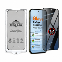 Protector de Pantalla Antiespía con Recubrimiento Oleofóbico y Desbloqueo por Huella Dactilar para Xiaomi 17 Ultra, 17 Pro Max, 17T, Cristal Templado de Privacidad