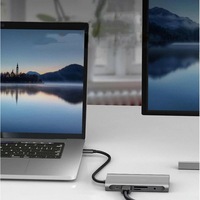 Base de Conexión Tipo-C 10 en 1, HDTV 4K, USB 3.0, PD 100W, Lector de Tarjetas SD y TF, VGA, Audio de 3.5mm, RJ45, para Teléfono Móvil, PC, Portátil, Macbook, HUB USB-C