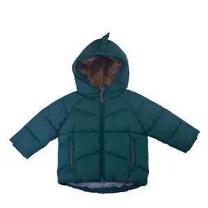 Custom Boy's Padding Jackets Hot Selling Hooded Zipper Boy's Clothing Fashion Children Thicken Winter Coat