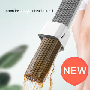 Self Wringing Sponge Mops für die Fliesen boden reinigung <span class=keywords><strong>in</strong></span> Bad und Küche Holzboden mopp mit Schwamm und Edelstahl griff - Product Image 3