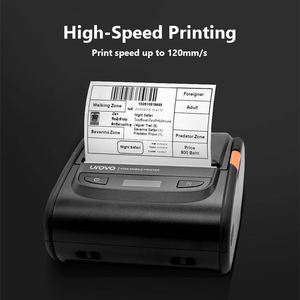 Printer Barcode Genggam Nirkabel Bluetooth Mini Thermal untuk Label Stiker - Product Image 4