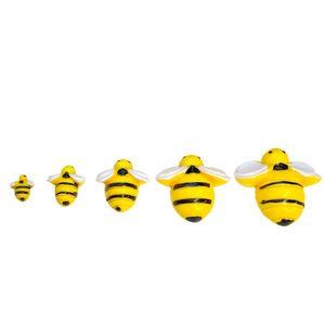 Figuras de abejas en miniatura de resina, figuras de animales en 3D de plástico, accesorios decorativos coleccionables para manualidades, joyería, pegatinas para carcasas de teléfono. - Product Image 1