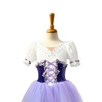 Tutu de ballet pour enfants et adultes Giselle Copelia, robe romantique, costume de performance, tenue de danse longue en tulle