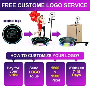 TIITEE – cabine Photo vidéo automatique 360 avec caméra Led Ipad 360, Machine de cabine Photo <span class=keywords><strong>80cm</strong></span> avec étui de transport - Product Image 5