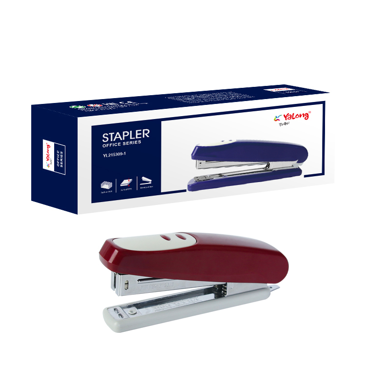 Agrafeuse Rotative 360° Pour Brochures - Capacité 50 Pages, Profondeur 9,5 Cm - Portable Bureau, Classe, Maison - Noir, Bleu, Rose