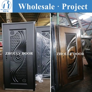 Puerta de Seguridad Exterior de Acero Comercial Impermeable para Tiendas y Mercados de <span class=keywords><strong>Cabo</strong></span> Verde - Product Image 2