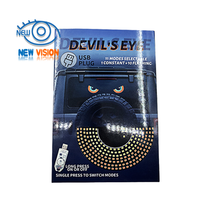Luz LED Ojo de <span class=keywords><strong>Diablo</strong></span> con Alimentación USB para Autos, Ojos Animados Rojos/Amarillos, Diseño Triangular Semicircular - Product Image 4